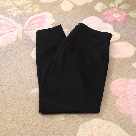 J BRAND 835 Capri Cropped Skinny Jeans Black Sz 28 - Picture 6 of 11